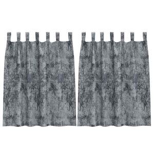 vidaXL Tende in Velluto 2 pz Grigio Argento 140 x 140 cm Velluto