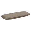 vidaXL Cuscino per Schiena Tortora 140 x 50 cm Tessuto in Microfibra