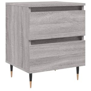 vidaXL Comodino Grigio Sonoma 40x35x50 cm in Legno Multistrato