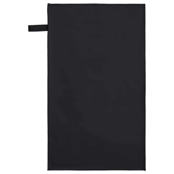 vidaXL Asciugamani Sportivi 2 pcs Nero 50 x 30 cm