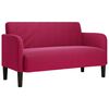 vidaXL Divano Divanetto Rosso Vino 109 cm in Velluto