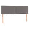 vidaXL Testiera Grigio 144x5x78/88 cm in Similpelle
