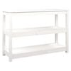 vidaXL Tavolo Consolle Bianco 110x40x74 cm in Legno Massello di Pino