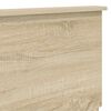 vidaXL Testiera Rovere Sonoma 200 cm Legno multistrato