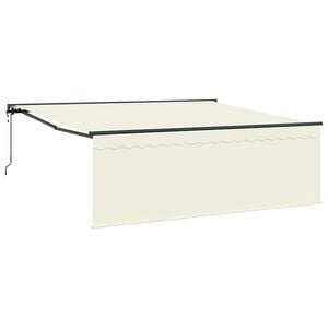 vidaXL Tenda retrattile Crema 400 &times; 300 cm Poliestere e Alluminio