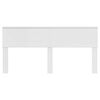 vidaXL Testiera Bianco Lucido 180 cm Legno multistrato