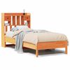 vidaXL Letto Libreria senza Materasso Marrone Cera 100x200 cm in Pino
