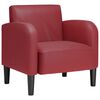 vidaXL Divano Sedia con Braccioli Rosso Vino 54 cm in Similpelle