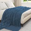 vidaXL Coperte da Pile 6 pcs Blu navy 240 x 220 cm Panno