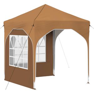 vidaXL Tenda per feste a pop-up 192 x 192 x 245 cm Beige