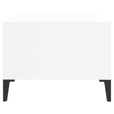 vidaXL Tavolino da Salotto Bianco 90x50x36,5 cm in Legno Multistrato