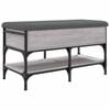 vidaXL Panca Porta Scarpe Grigio Sonoma 82x42x45 cm Legno Multistrato