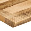 vidaXL Piano Tavolo Bordi Vivi 90x40x2,5cm Legno Massello Mango Grezzo