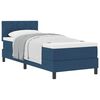 vidaXL Letto a molle con testiera Blu 80 x 200 cm Tessuto