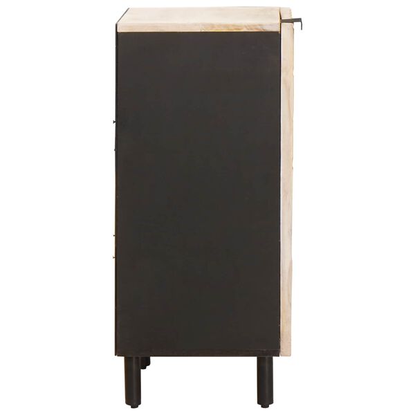 vidaXL Credenza con porta Finitura Bianco Lavato 40 x 33 x 75 cm