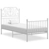 vidaXL Giroletto Bianco in Metallo 100x200 cm