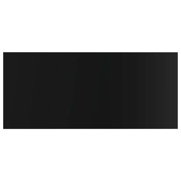 vidaXL Ripiani per Libreria 4pz Nero Lucido 100x50x1,5cm Multistrato