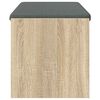 vidaXL Panca per ingresso con cuscino Rovere Sonoma 103 x 38 x 40 cm