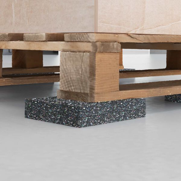 vidaXL Rullo in gomma Nero Gomma