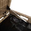 vidaXL Cassapanca da Esterno con Cuscino Beige 100 cm in Polyrattan