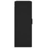 vidaXL Mobile a Parete Nero 69,5x34,90 cm in Legno Multistrato