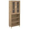 vidaXL Credenza Rovere artigianale 69,5 x 34 x 180 cm