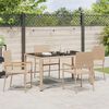 vidaXL Set da Pranzo per Giardino 5 pcs Beige polyrattan
