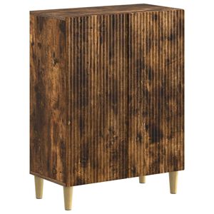 vidaXL Mobiletto da Bagno ARNHEM Rovere Fumo 59,5 x 31 x 80 cm