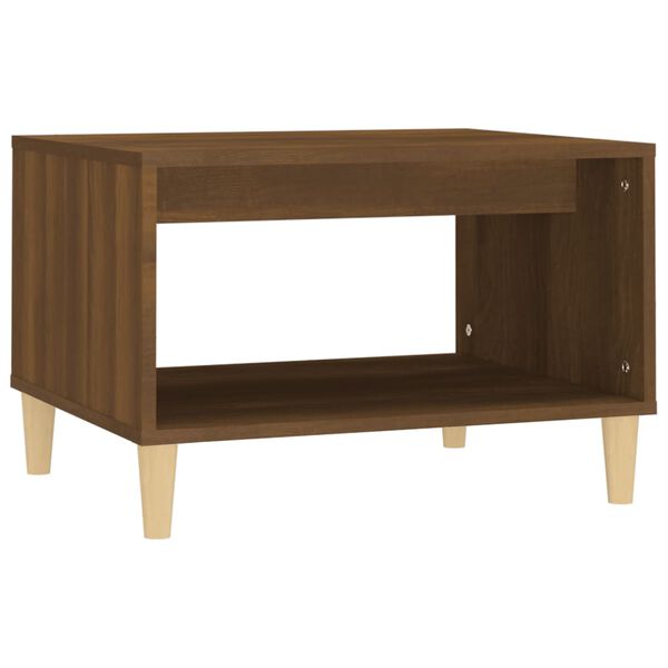 vidaXL Tavolino da Salotto Rovere Marrone 60x50x40cm Legno Multistrato