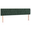 vidaXL Giroletto senza Materasso Verde Scuro 120x190 cm Velluto