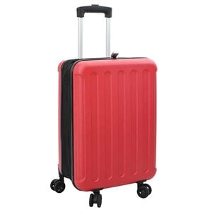 vidaXL Valigia con blocco Rosso 34 x 23 x 55.5 cm Plastica ABS