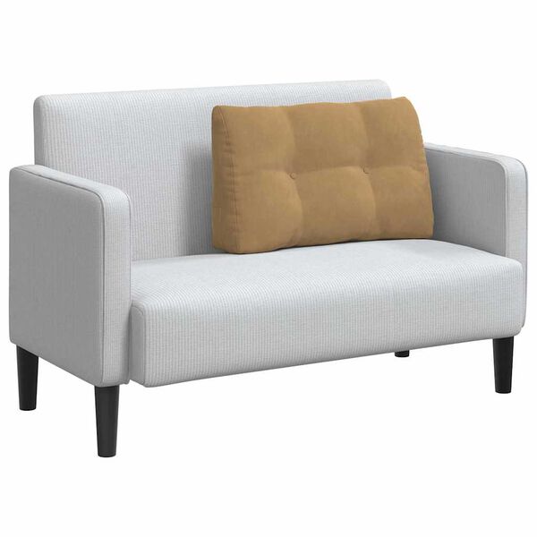 vidaXL Cuscino per Schiena Marrone 80 x 24 x 50 cm Velluto