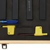 vidaXL Set di Utensili Indicizzabili per Tornitura 12 pz 16x16mm 100mm