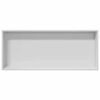 vidaXL Nicchia per doccia Bianco 75 x 30 x 9,5 cm Acciaio inossidabile