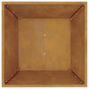 vidaXL Vaso da giardino Ruggine 50 x 50 x 15 cm