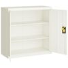 vidaXL Armadio Classificatore Bianco 90x40x90 cm in Acciaio
