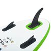 vidaXL Set Tavola da SUP Gonfiabile Verde e Bianco