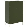 vidaXL Credenza Verde Oliva 68x39x101,5 cm in Acciaio