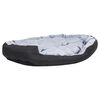 vidaXL Cuscino per Cani Reversibile Lavabile Grigio Nero 150x120x25 cm