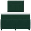 vidaXL Giroletto a Molle con Materasso Verde Scuro 120x200 cm Velluto
