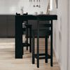 vidaXL Tavolo Bar da Parete Rovere Nero 102 x 45 x 103,5 cm