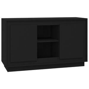 vidaXL Credenza Nera 102x35x60 cm in Legno Multistrato