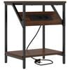 vidaXL Armadio da Notte Rovere Marrone 38 x 30 x 48 cm