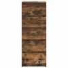 vidaXL Credenza con Cassetti Rovere Fumo 37,5x35x99 cm in Truciolato