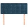 vidaXL Testiera Blu Scuro 80x5x78/88 cm in Velluto