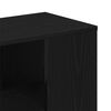 vidaXL Credenza Rovere Nero 60 x 30 x 50 cm Legno multistrato