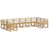 vidaXL Set di divani da esterno 10 pcs Bianco Legno di Acacia Massello