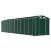 vidaXL Capanno da Giardino Verde 191x980x198 cm in Acciaio Zincato