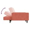 vidaXL Divano Letto a 2 Posti con Poggiapiedi Rosa in Velluto
