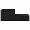 vidaXL Armadio 2 pcs Rovere Nero 108 x 41 x 40 cm Legno multistrato